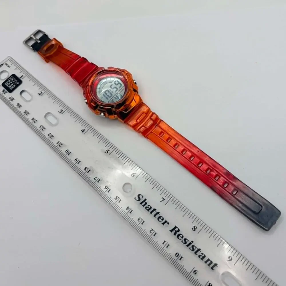 Red & Orange Digital Men's Watch